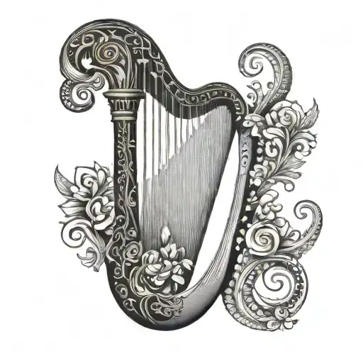 guinness harp tattoo design idea