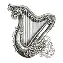 guinness harp tattoo design idea