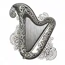 guinness harp tattoo design idea
