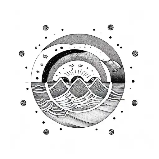 Beach  Mountain Maj Beers footy lads  Family Fire Surf board  Fishing  Sun/moon tattoo design idea