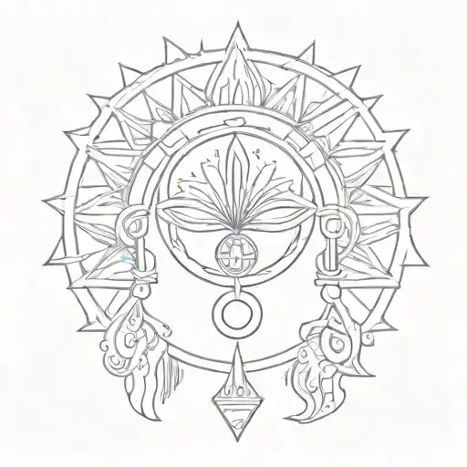 indian style feminist symbol cool type of symbol tattoo design idea