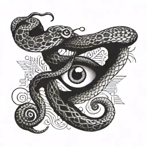 snake and eye cool tattoos  tattoo design idea
