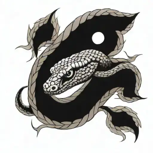 snake and eye meaningful tattoos standing tattoo design idea
