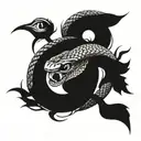 snake and eye meaningful tattoos standing tattoo design idea