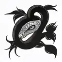 snake and eye meaningful tattoos standing tattoo design idea