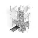 brick wall falling down  tattoo design idea