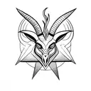 Baphomet tattoo design idea