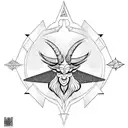 Baphomet tattoo design idea