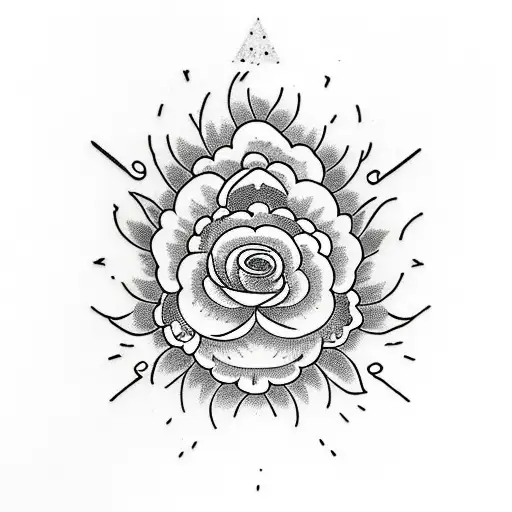 illuminate with flowers tattoo design idea