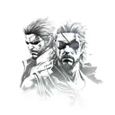 Metal gear solid characters tattoo design idea