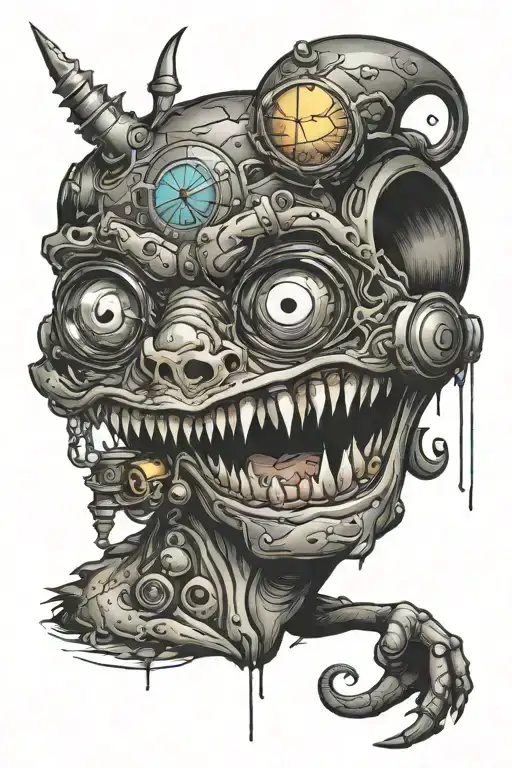 90's cartoon  tattoo design idea