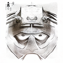 Samurai mask tattoo design idea