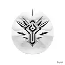 spike pattern tattoo design idea