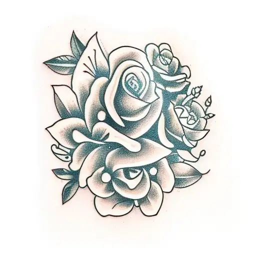 garden trowel tattoo design idea