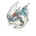 Irish dragon tattoo design idea