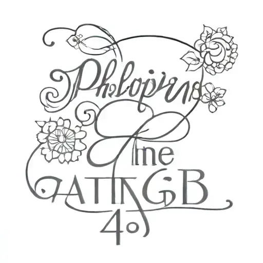 Philippians 4:13 tattoo design idea