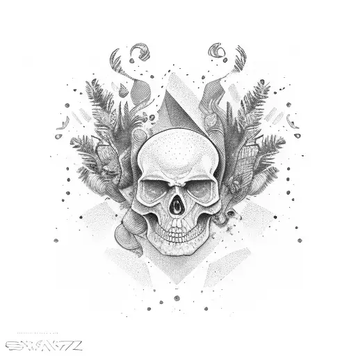 german sptiz stretching tattoo design idea