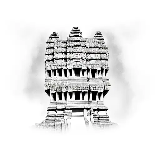 angkor watt cambodian style tattoo design idea