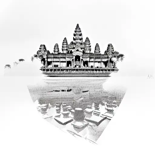 angkor watt cambodian style tattoo design idea