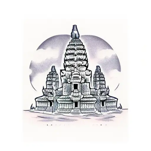 angkor wat tattoo design idea