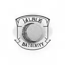 baseball stadium surrounded by a wreath of hops and barley with 3 friends in serapes tattoo design idea