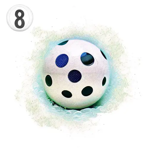 8 Ball tattoo design idea