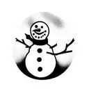 snowman  tattoo design idea