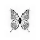 butterfly drama tattoo design idea