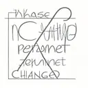 phrase: "nothing is permanent except change" tattoo design idea