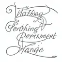phrase: "nothing is permanent except change" tattoo design idea