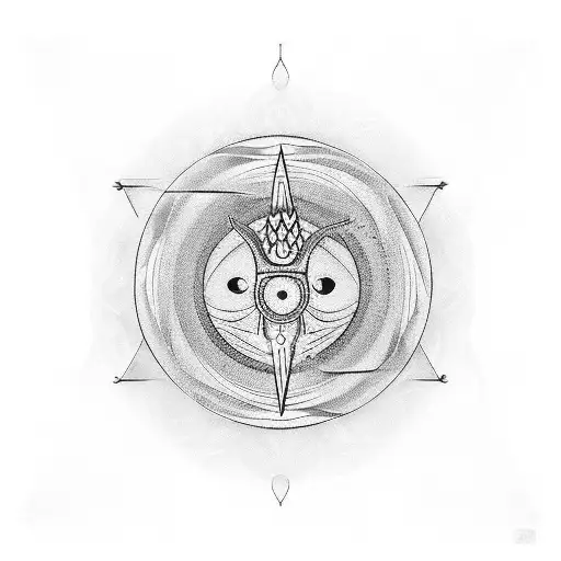 Tattoo of "Arjuna said that he saw the fish's eye. Guru Drone told him to shoot and Arjuna's arrow pierced through the e tattoo design idea