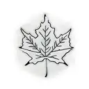 red maple leaf that blends flapping italian flag  tattoo design idea