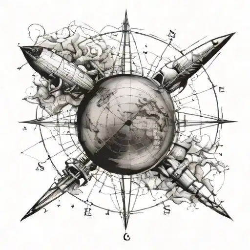 coordinates tattoo design idea