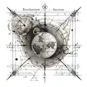 coordinates tattoo design idea