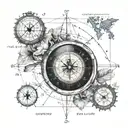 coordinates tattoo design idea