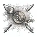 coordinates tattoo design idea