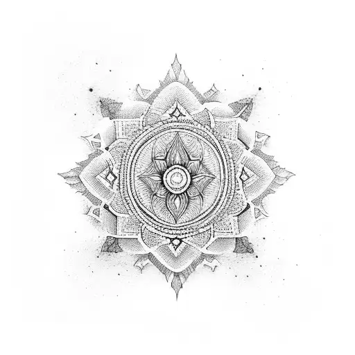 hindu symbol tattoo design idea