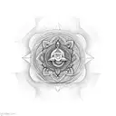 hindu symbol tattoo design idea