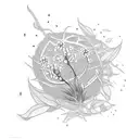 rice plant tattoo design idea