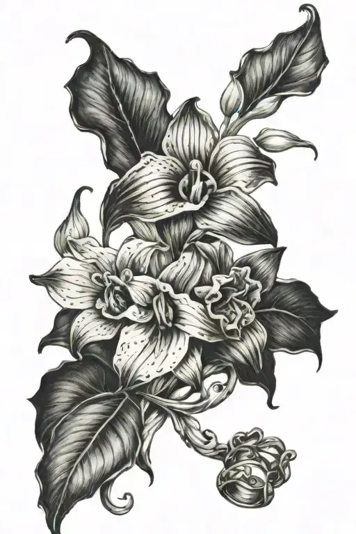 gorillla calla lillies wedding rings 2808 tattoo design idea