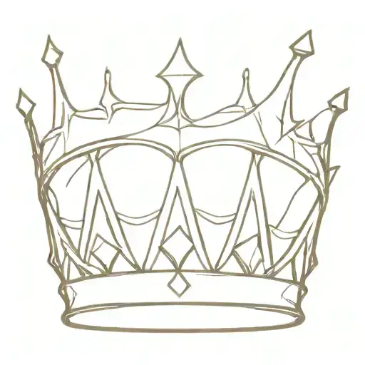 Above the word "Sims," there are intricately detailed king and queen crowns, symbolizing royalty and leadership. The kin tattoo design idea