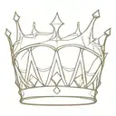 Above the word "Sims," there are intricately detailed king and queen crowns, symbolizing royalty and leadership. The kin tattoo design idea