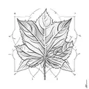 holy basil leaves tattoo design idea