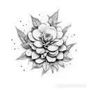 holy basil flowers  tattoo design idea