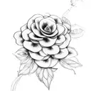 holy basil flowers  tattoo design idea