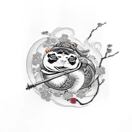 cherry blossom master oogway tattoo design idea