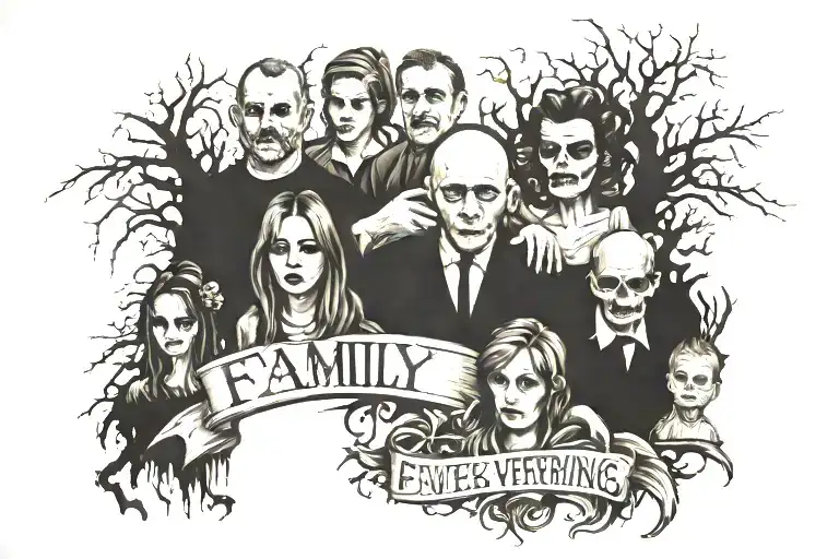 family is everything tattoo design idea