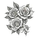roses suicideboys related tattoo design idea