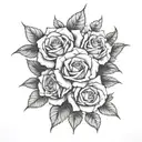 roses suicideboys related tattoo design idea