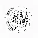 A minimalist tattoo of the 'LOST' characters' names written in a typewriter font with tropical leaves surrounding them tattoo design idea